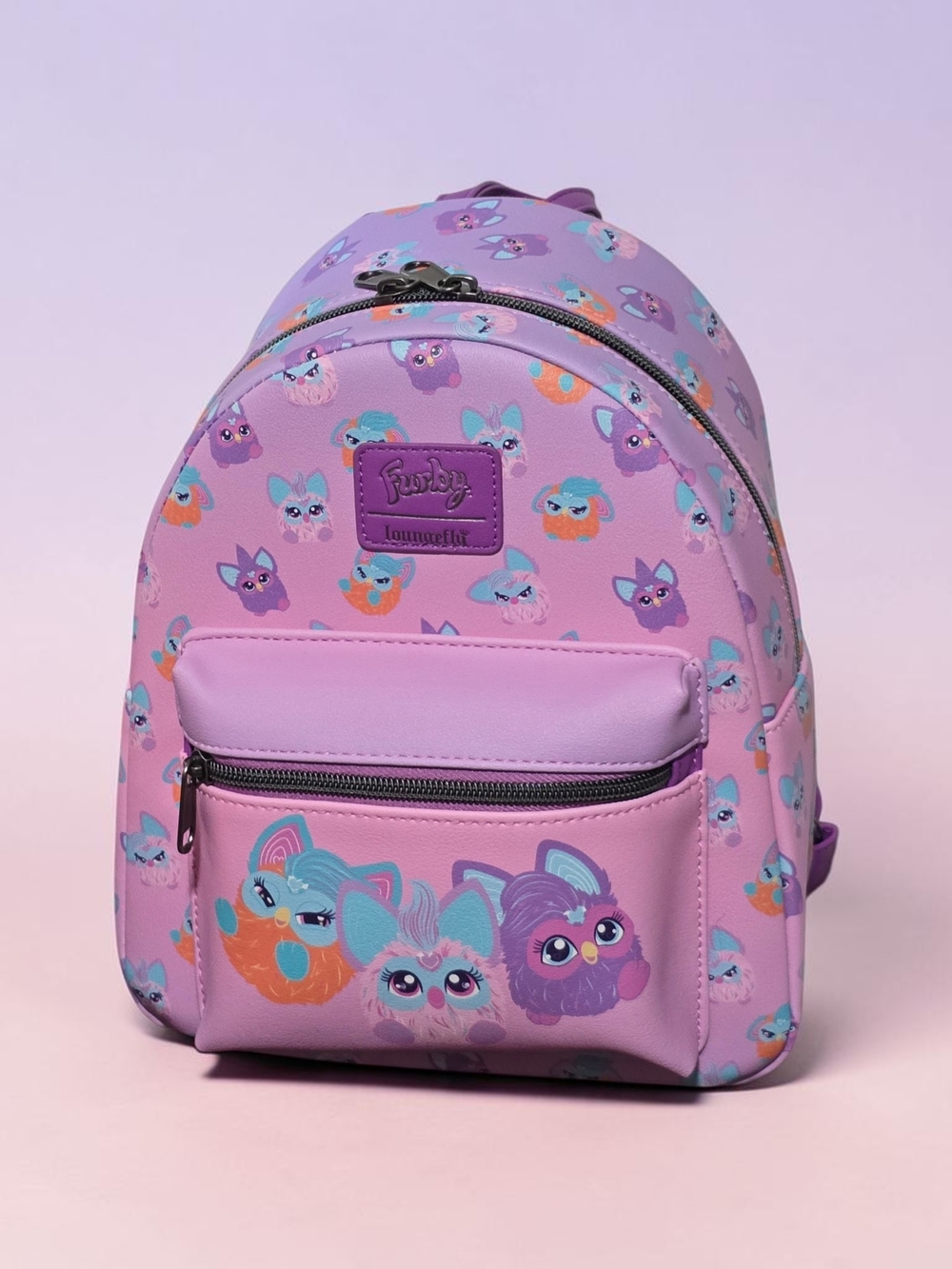 Loungefly Furby Friends Pastel Pink Mini Backpack Nostalgic Y2K Nwt